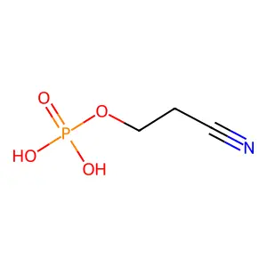 2-cyanoethyl dihydrogen phosphate structure