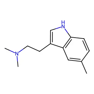 N,N-dimethyl-2-(5-methyl-1H-indol-3-yl)ethanamine structure