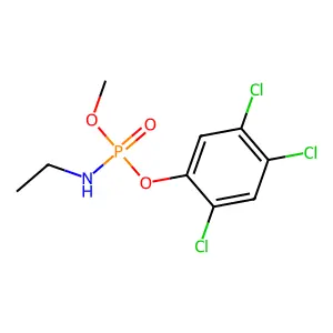 N-[methoxy-(2,4,5-trichlorophenoxy)phosphoryl]ethanamine structure