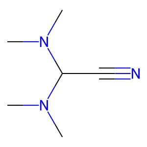 Bis(dimethylamino)acetonitrile structure