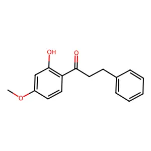 1-(2-hydroxy-4-methoxyphenyl)-3-phenylpropan-1-one structure