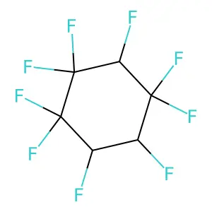 1,1,2,2,3,4,4,5,6-nonafluorocyclohexane structure