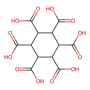 1,2,3,4,5,6-Cyclohexanehexacarboxylic acid structure