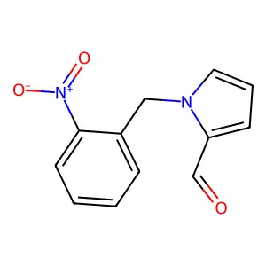 1-[(2-nitrophenyl)methyl]pyrrole-2-carbaldehyde structure