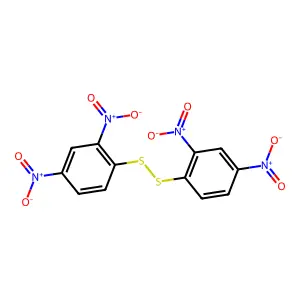 1-[(2,4-dinitrophenyl)disulfanyl]-2,4-dinitrobenzene structure