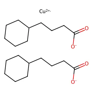 Cyclohexanebutanoic acid, copper(2+) salt structure