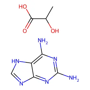 Compound C8H12N6O3 structure