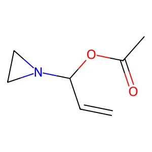 1-(aziridin-1-yl)prop-2-enyl acetate structure