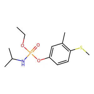 N-[ethoxy-(3-methyl-4-methylsulfanylphenoxy)phosphoryl]propan-2-amine structure