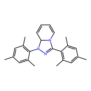 1,3-bis(2,4,6-trimethylphenyl)-8aH-[1,2,4]triazolo[4,3-a]pyridine structure