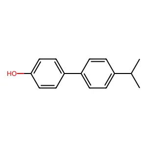 4-(4-propan-2-ylphenyl)phenol structure