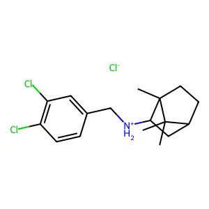 (+-)-endo-N-(3,4-Dichlorobenzyl)-2-bornanamine hydrochloride structure