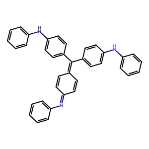 Benzenamine, 4,4'-((4-(phenylimino)-2,5-cyclohexadien-1-ylidene)methylene)bis(N-phenyl- structure