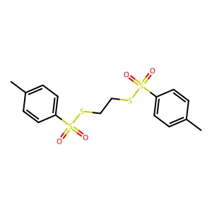 Compound C16H18O4S4 structure