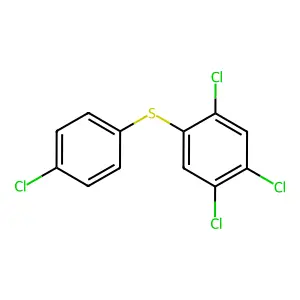 1,2,4-trichloro-5-(4-chlorophenyl)sulfanylbenzene structure