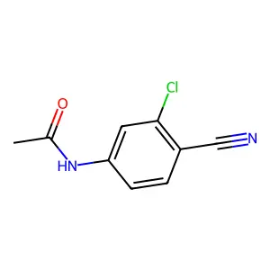 N-(3-chloro-4-cyanophenyl)acetamide structure