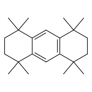 1,1,4,4,5,5,8,8-octamethyl-2,3,6,7-tetrahydroanthracene structure