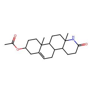 (10a,12a-dimethyl-2-oxo-3,4,4a,4b,5,7,8,9,10,10b,11,12-dodecahydro-1H-naphtho[2,1-f]quinolin-8-yl) acetate structure
