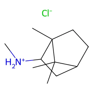 (+-)-endo-N-Methyl-2-bornanamine hydrochloride structure