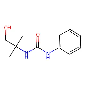 1-(1-hydroxy-2-methylpropan-2-yl)-3-phenylurea structure