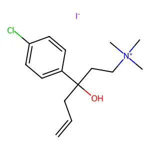 [3-(4-chlorophenyl)-3-hydroxyhex-5-enyl]-trimethylazanium iodide structure