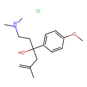 [3-hydroxy-3-(4-methoxyphenyl)-5-methylhex-5-enyl]-dimethylazanium chloride structure