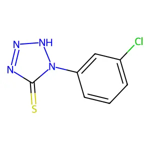 1-(3-chlorophenyl)-1H-tetrazole-5-thiol structure