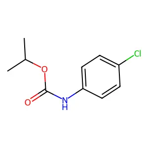 Isopropyl N-4-chlorophenylcarbamate structure