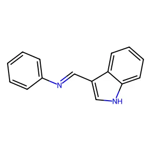 1-(1H-indol-3-yl)-N-phenylmethanimine structure