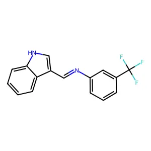 Compound C16H11F3N2 structure
