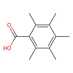 Pentamethylbenzoic acid structure