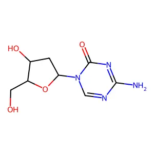 1-(2-Deoxy-a-D-ribofuranosyl)-5-azacytosine structure