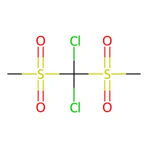 dichloro-bis(methylsulfonyl)methane structure