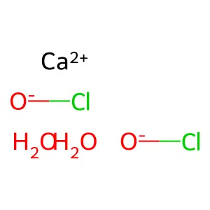 Calcium hypochlorite dihydrate structure