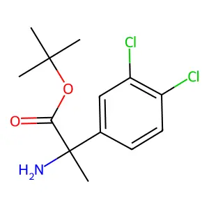 Tert-butyl 2-amino-2-(3,4-dichlorophenyl)propanoate structure