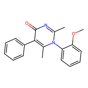 1-(2-methoxyphenyl)-2,6-dimethyl-5-phenylpyrimidin-4-one structure