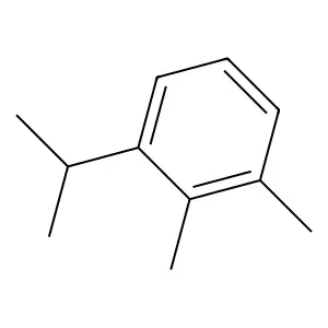 1,2-dimethyl-3-(1-methylethyl)benzene structure
