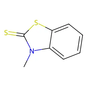 3-Methylbenzothiazole-2(3H)-thione structure