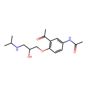 Diacetolol structure