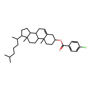 [10,13-dimethyl-17-(6-methylheptan-2-yl)-2,3,4,7,8,9,11,12,14,15,16,17-dodecahydro-1H-cyclopenta[a]phenanthren-3-yl] 4-chlorobenzoate structure