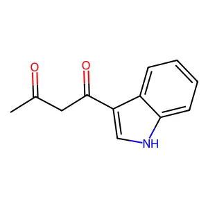 1-(1H-indol-3-yl)butane-1,3-dione structure