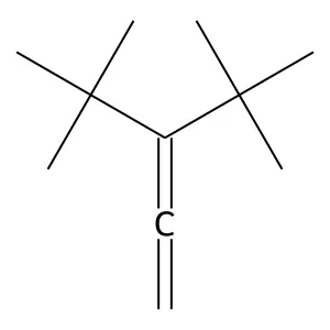 1,2-Pentadiene, 3-(1,1-dimethylethyl)-4,4-dimethyl- structure