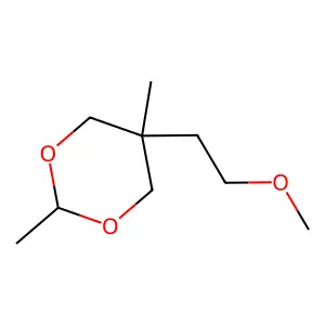 m-DIOXANE, 5-(2-METHOXYETHYL)-2,5-DIMETHYL-, (Z)- structure
