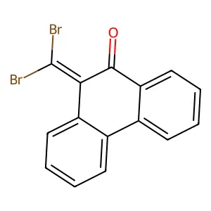 10-(dibromomethylidene)phenanthren-9-one structure