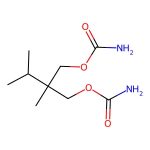 [2-(carbamoyloxymethyl)-2,3-dimethylbutyl] carbamate structure