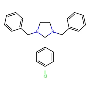 1,3-dibenzyl-2-(4-chlorophenyl)imidazolidine structure