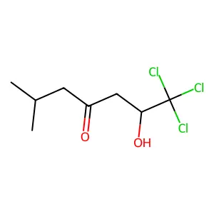 1,1,1-trichloro-2-hydroxy-6-methylheptan-4-one structure