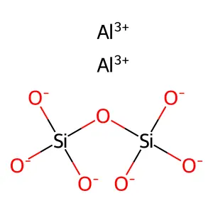 Silicic acid (H6Si2O7), aluminum salt (1:2) structure