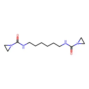N-[6-(aziridine-1-carbonylamino)hexyl]aziridine-1-carboxamide structure