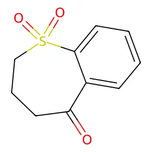1,1-dioxo-3,4-dihydro-2H-1lambda6-benzothiepin-5-one structure